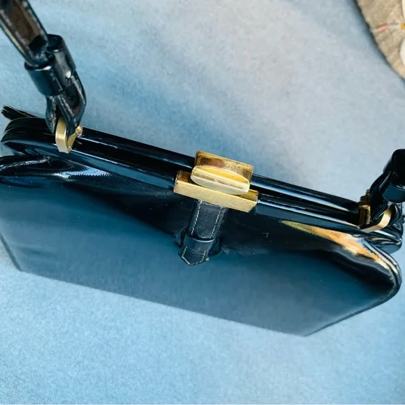 Vintage patent leather bag - Picture 5 of 10